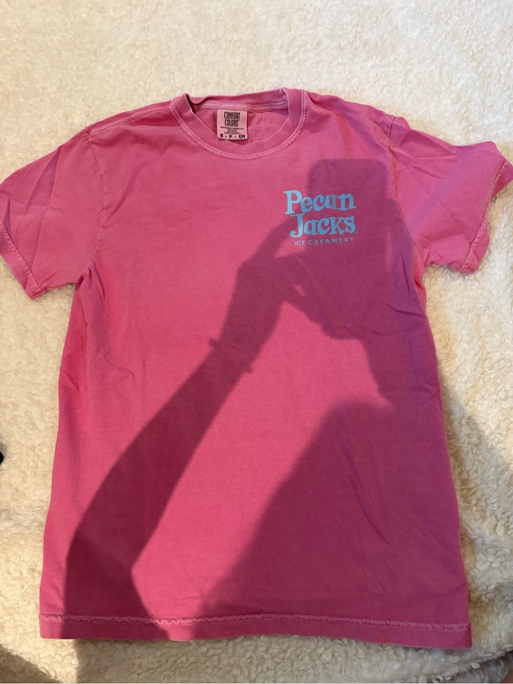 Pecan Jacks tee shirts. $20 for one. Message me with what color you want!